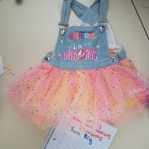 Girls 24month tutu coveralls